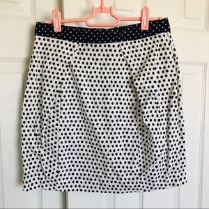 Polka dot pocket skirt